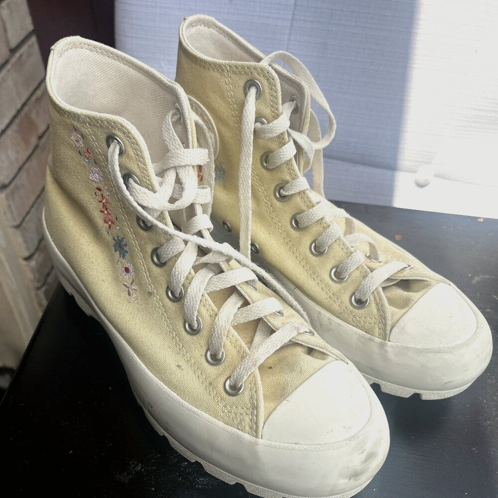 High Top Converse with low heel